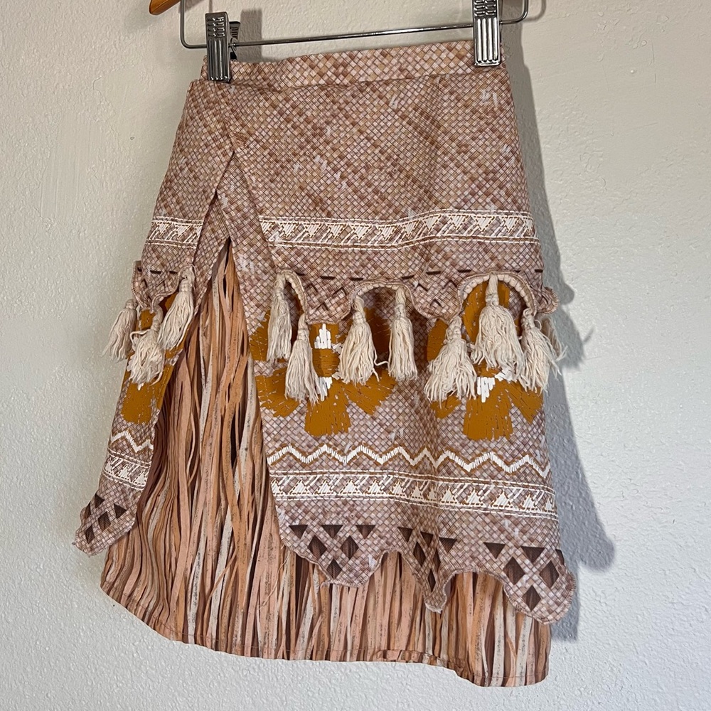 Girls Toddler Disney Moana Costume Polynesian Tassel Skirt